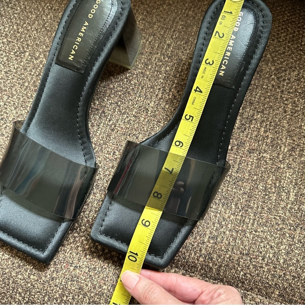 GOOD American Slides Ombre Heels Size 9 - Picture 9 of 11